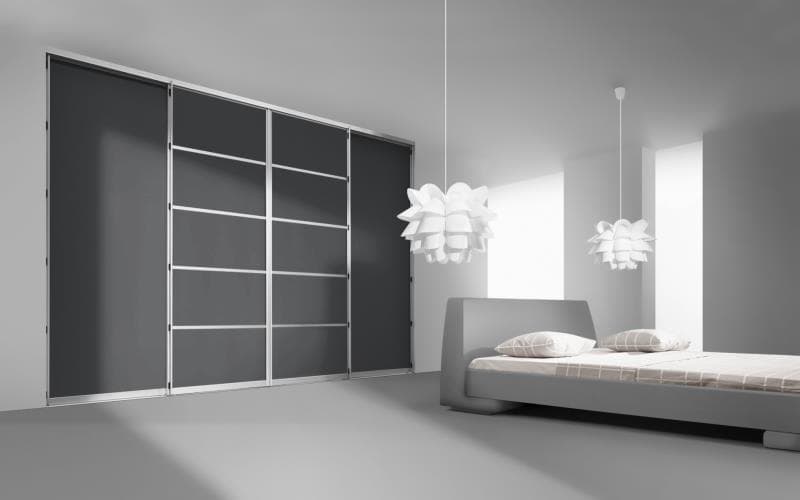 Sorrento Gloss Dark Grey Bedroom